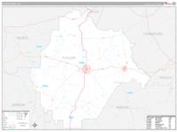 Taylor County, GA Zip Code Wall Map Basic Style by MarketMAPS - MapSales