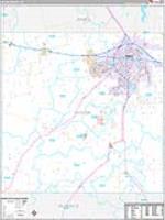 Taylor, Tx Carrier Route Wall Map