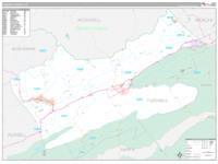 Tazewell, Va Carrier Route Wall Map