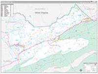 Tazewell, Va Carrier Route Wall Map