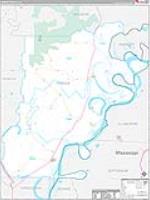 Tensas Parish (), La Carrier Route Wall Map
