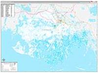 Terrebonne Parish (), La Carrier Route Wall Map