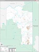 Teton, Id Carrier Route Wall Map