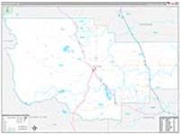 Teton, Mt Carrier Route Wall Map