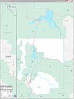 Teton, Wy Wall Map Zip Code