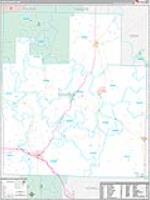 Texas, Mo Carrier Route Wall Map