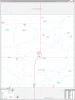 Thayer, Ne Carrier Route Wall Map
