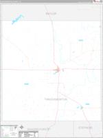 Throckmorton, Tx Carrier Route Wall Map