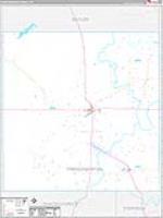 Throckmorton, Tx Carrier Route Wall Map