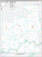 Tioga, Ny Carrier Route Wall Map