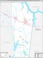 Tishomingo, Ms Carrier Route Wall Map