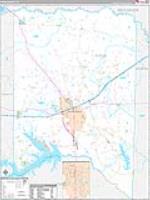 Titus, Tx Carrier Route Wall Map