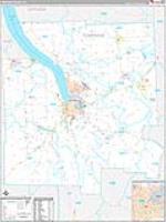 Tompkins, Ny Carrier Route Wall Map