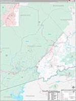 Transylvania, Nc Carrier Route Wall Map
