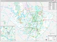 Travis, Tx Carrier Route Wall Map