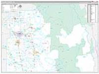 Tulare, Ca Carrier Route Wall Map