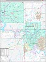 Tulsa, Ok Carrier Route Wall Map