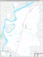 Tunica, Ms Carrier Route Wall Map
