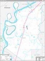 Tunica, Ms Carrier Route Wall Map