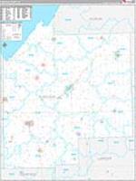 Tuscola, Mi Carrier Route Wall Map