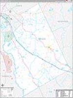 Twiggs, Ga Carrier Route Wall Map