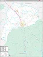 Union, Sc Carrier Route Wall Map