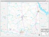 Upshur, Tx Carrier Route Wall Map