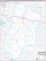 Upshur, Wv Carrier Route Wall Map