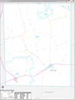 Upton, Tx Carrier Route Wall Map