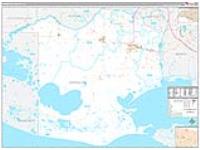 Vermilion Parish (), La Carrier Route Wall Map