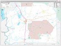 Vernon Parish (), La Carrier Route Wall Map