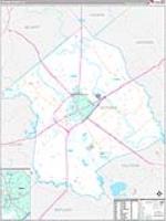 Victoria, Tx Carrier Route Wall Map