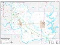 Wagoner, Ok Carrier Route Wall Map