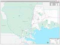 Wakulla, Fl Carrier Route Wall Map