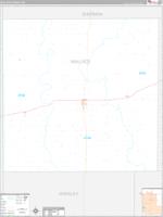 Wallace, Ks Carrier Route Wall Map