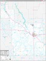 Ward, Nd Wall Map Zip Code