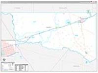 Ward, Tx Carrier Route Wall Map