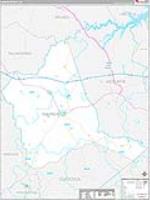 Warren, Ga Carrier Route Wall Map