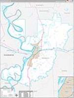 Warren, Ms Carrier Route Wall Map