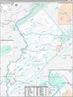 Warren, Nj Carrier Route Wall Map