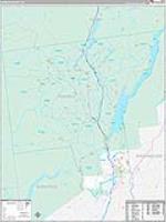 Warren, Ny Carrier Route Wall Map