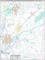 Warren, Oh Carrier Route Wall Map