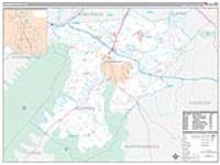 Warren, Va Carrier Route Wall Map