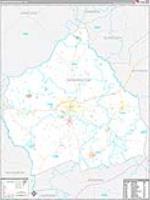 Washington, Ga Carrier Route Wall Map