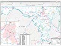Washington, Md Carrier Route Wall Map