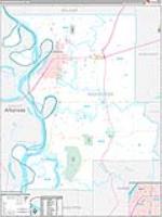 Washington, Ms Carrier Route Wall Map