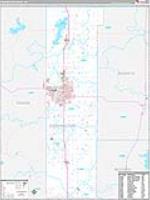 Washington, Ok Carrier Route Wall Map