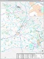 Washington, Pa Carrier Route Wall Map