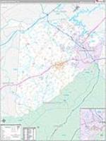 Washington, Tn Carrier Route Wall Map