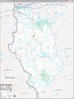 Wayne, Wv Carrier Route Wall Map